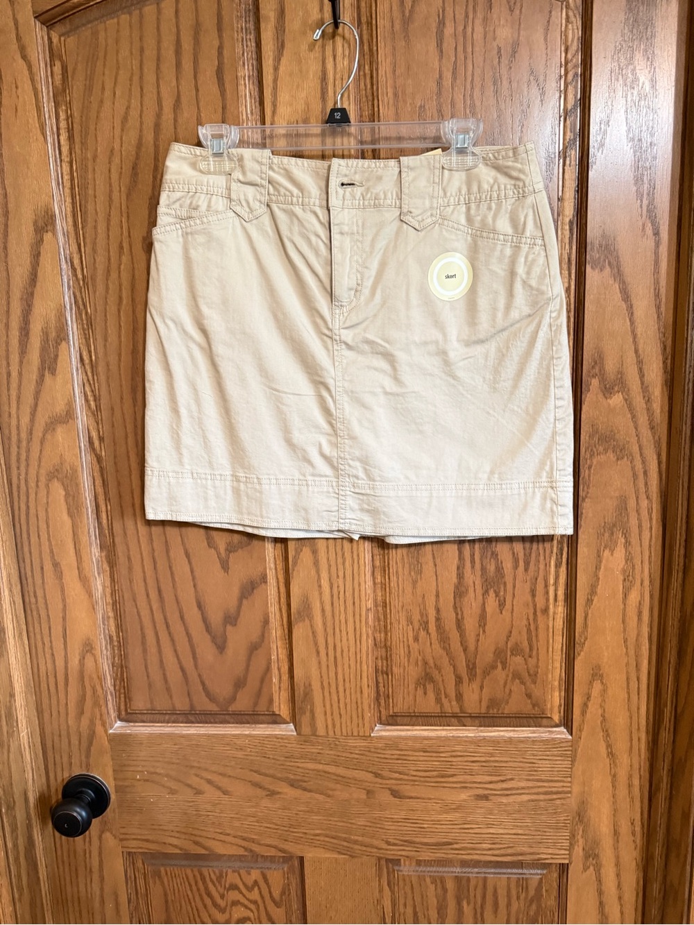 St. John's Bay beige mini skirt